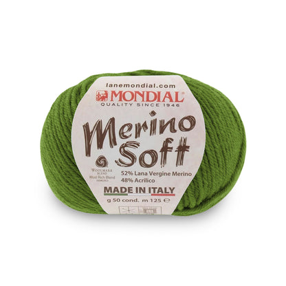 gomitolo mondial merino soft lana merino acrilico Prato 356