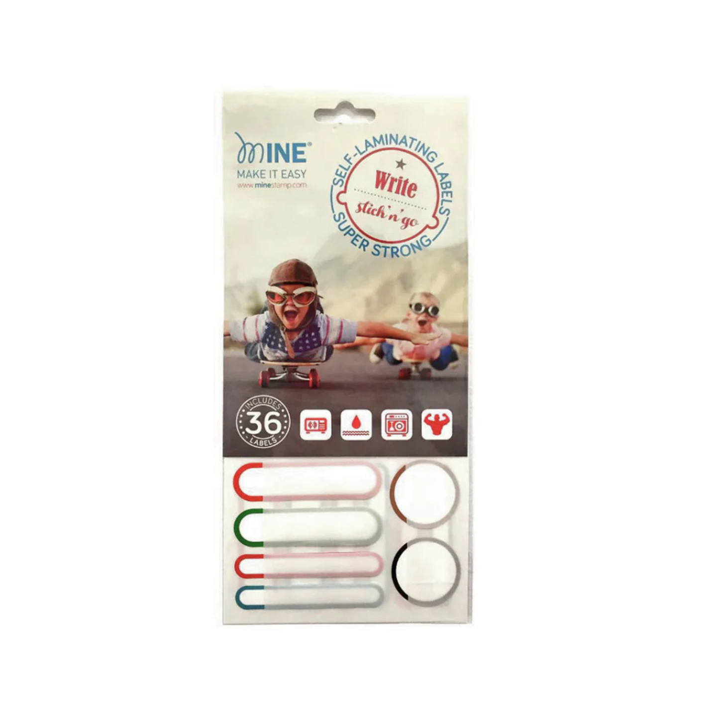 Confezione etichette personalizzabili Mine Make It Easy