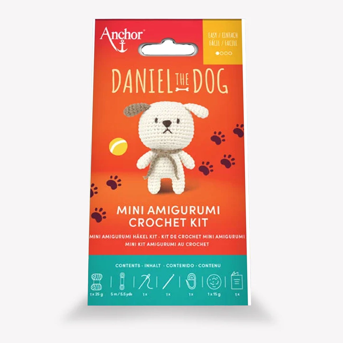 Confezione Kit Mini Amigurumi Anchor Daniel the Dog