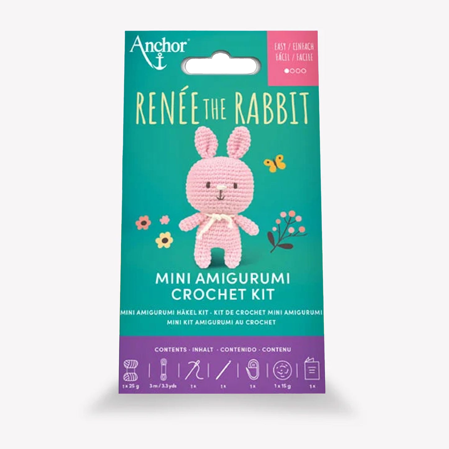 Confezione Kit Mini Amigurumi Anchor Renée the Rabbit