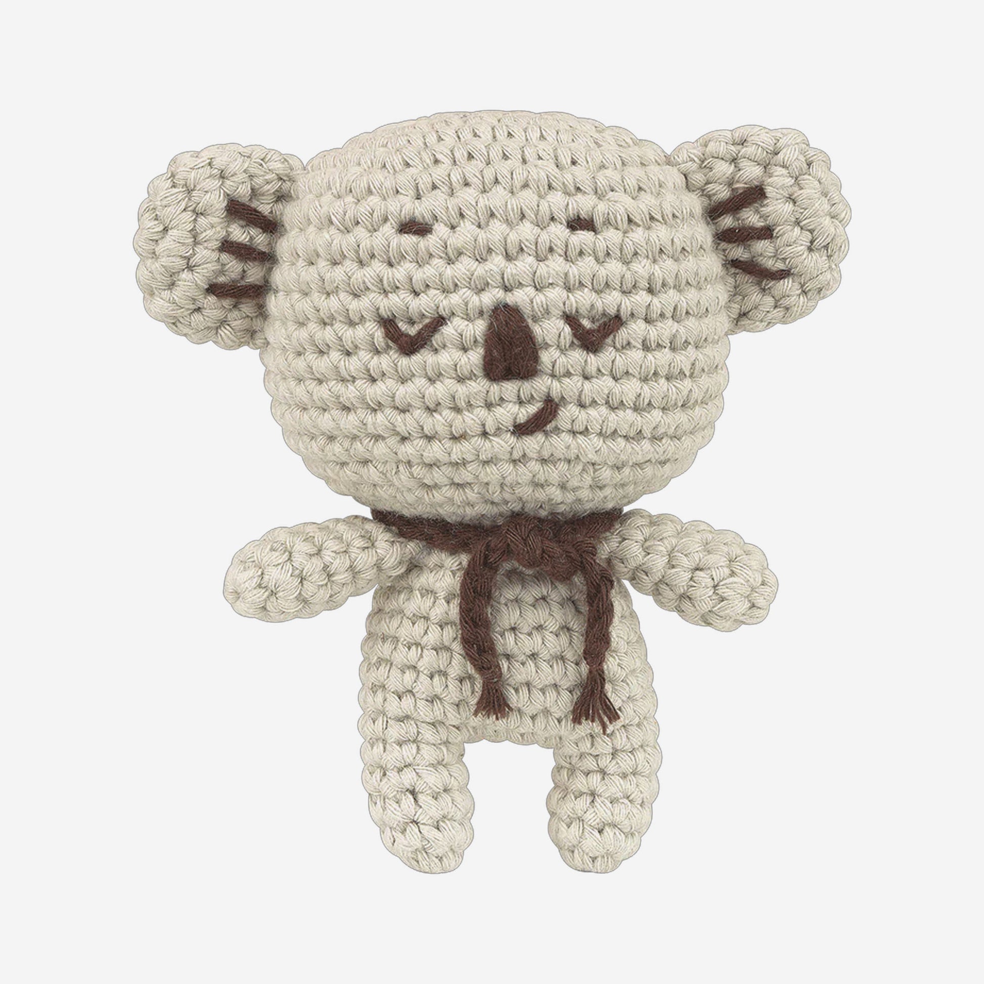 Kai the Koala amigurumi grigio finito mini crochet Anchor