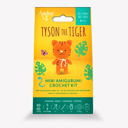 Tyson the Tiger mini tigre amigurumi arancione finita