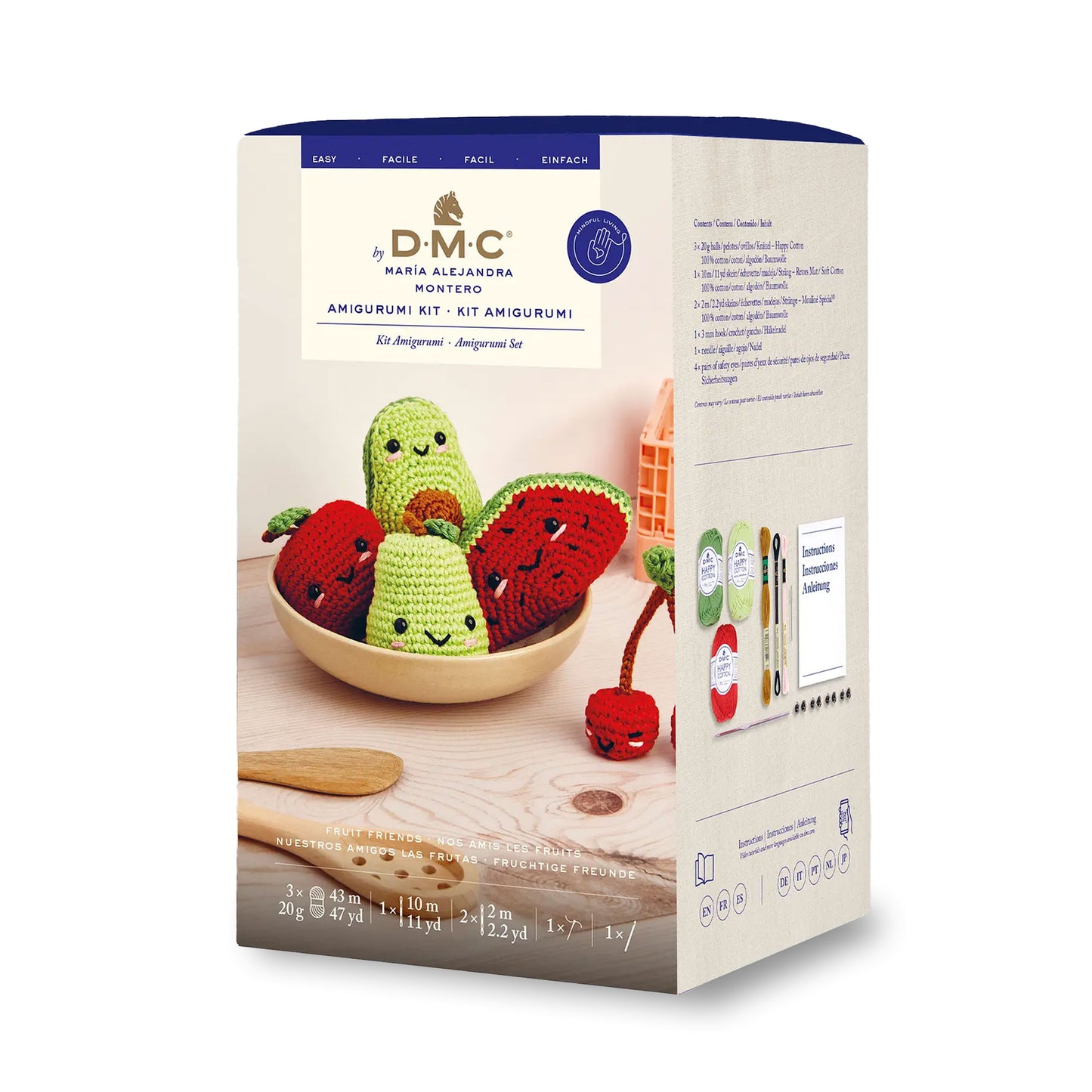 kit amigurumi dmc frutta confezione