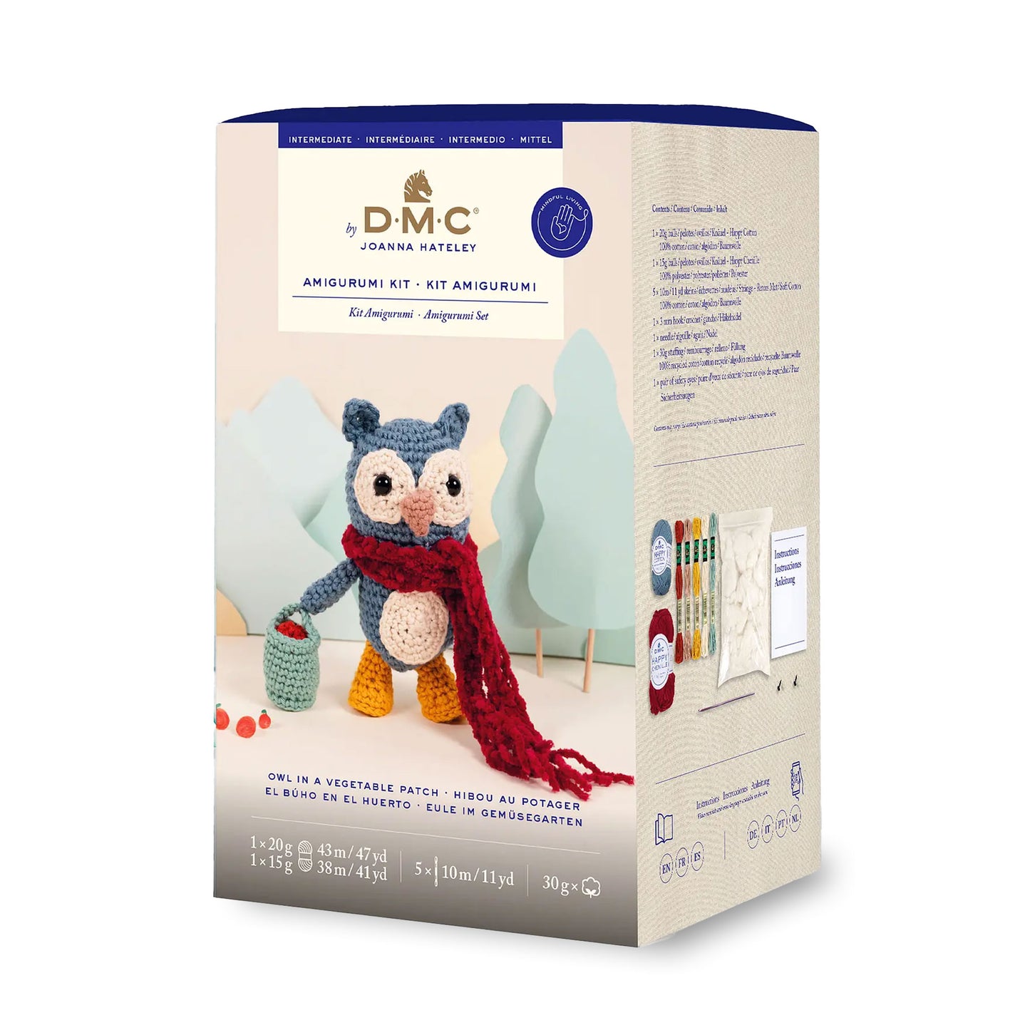 DMC Kit Amigurumi Owl in a Vegetable Patch confezione originale