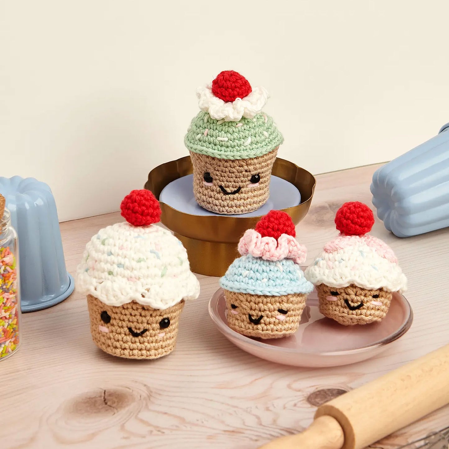 cupcake amigurumi dmc finiti esempio progetto