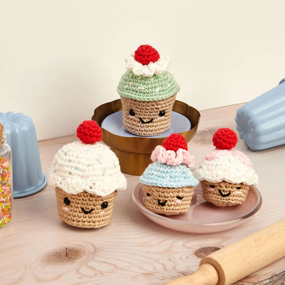 cupcake amigurumi dmc finiti esempio progetto