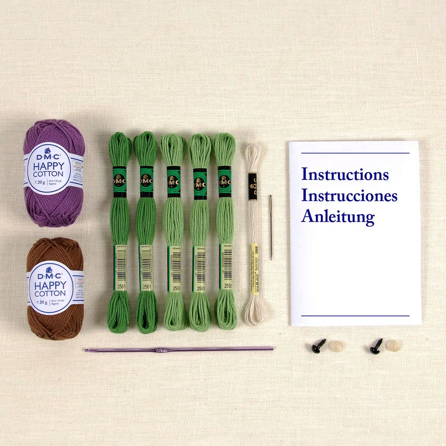 contenuto kit amigurumi dmc filati accessori istruzioni