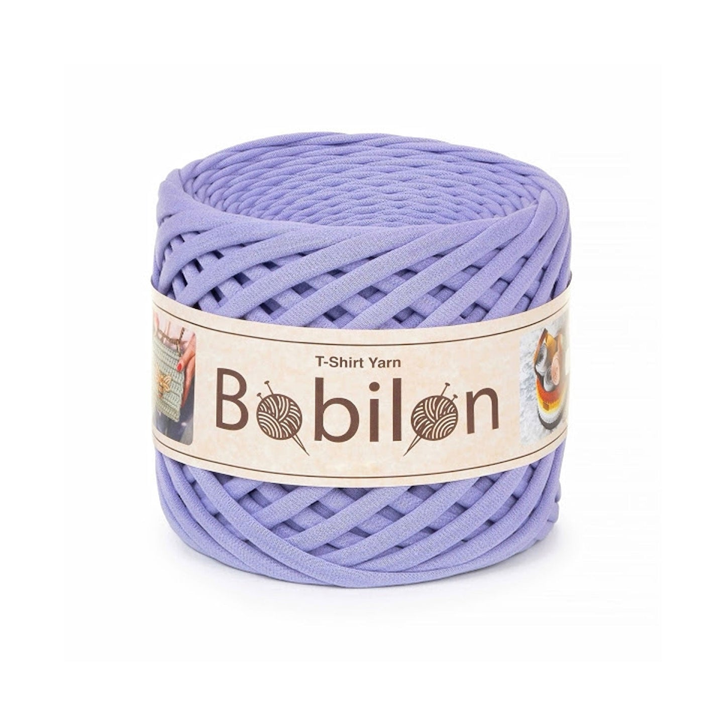 Fettuccia Bobilon Medium 7-9 mm filato T-shirt per borse e cestini – colore lavender