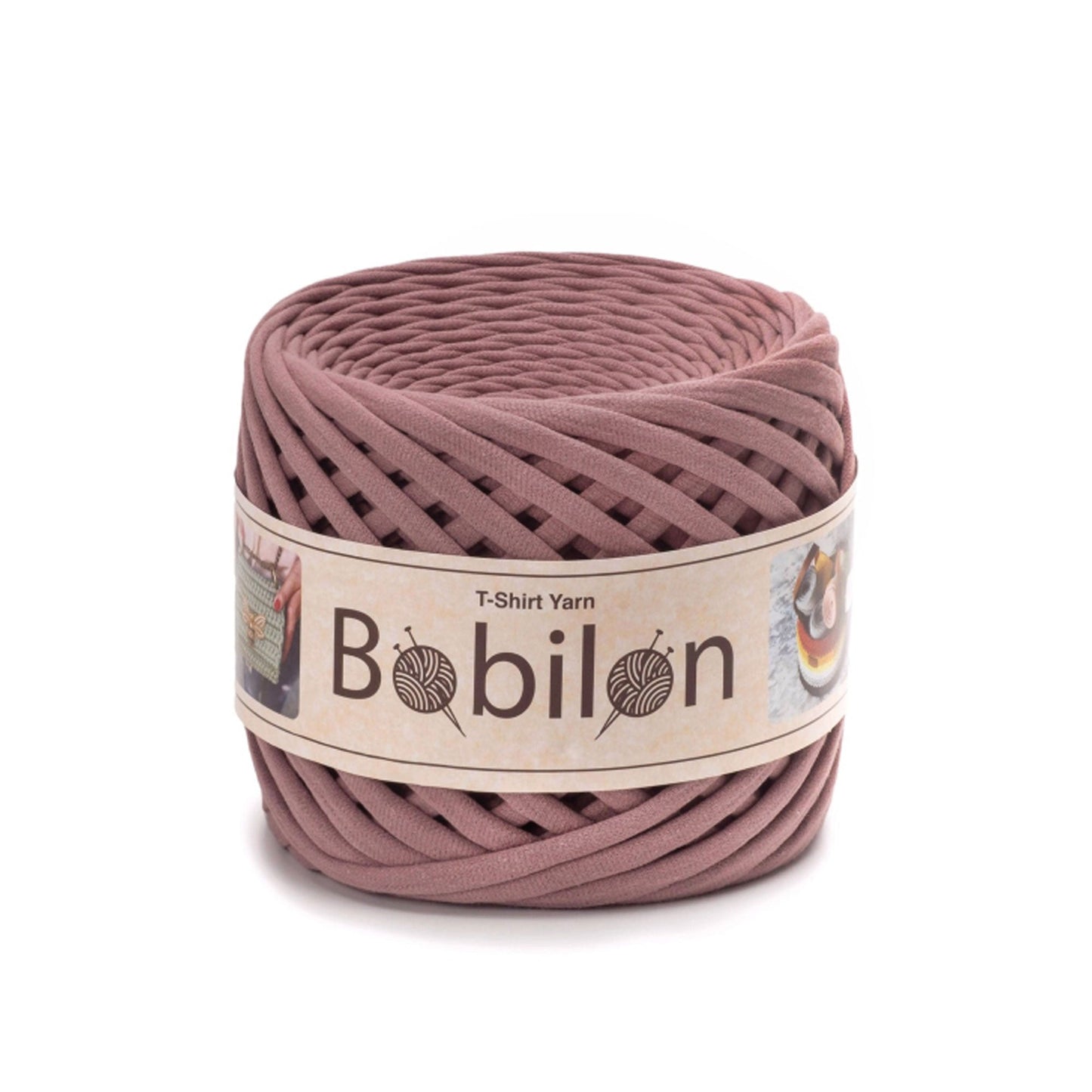 Fettuccia Bobilon Medium 7-9 mm filato T-shirt per borse e cestini – colore lilac