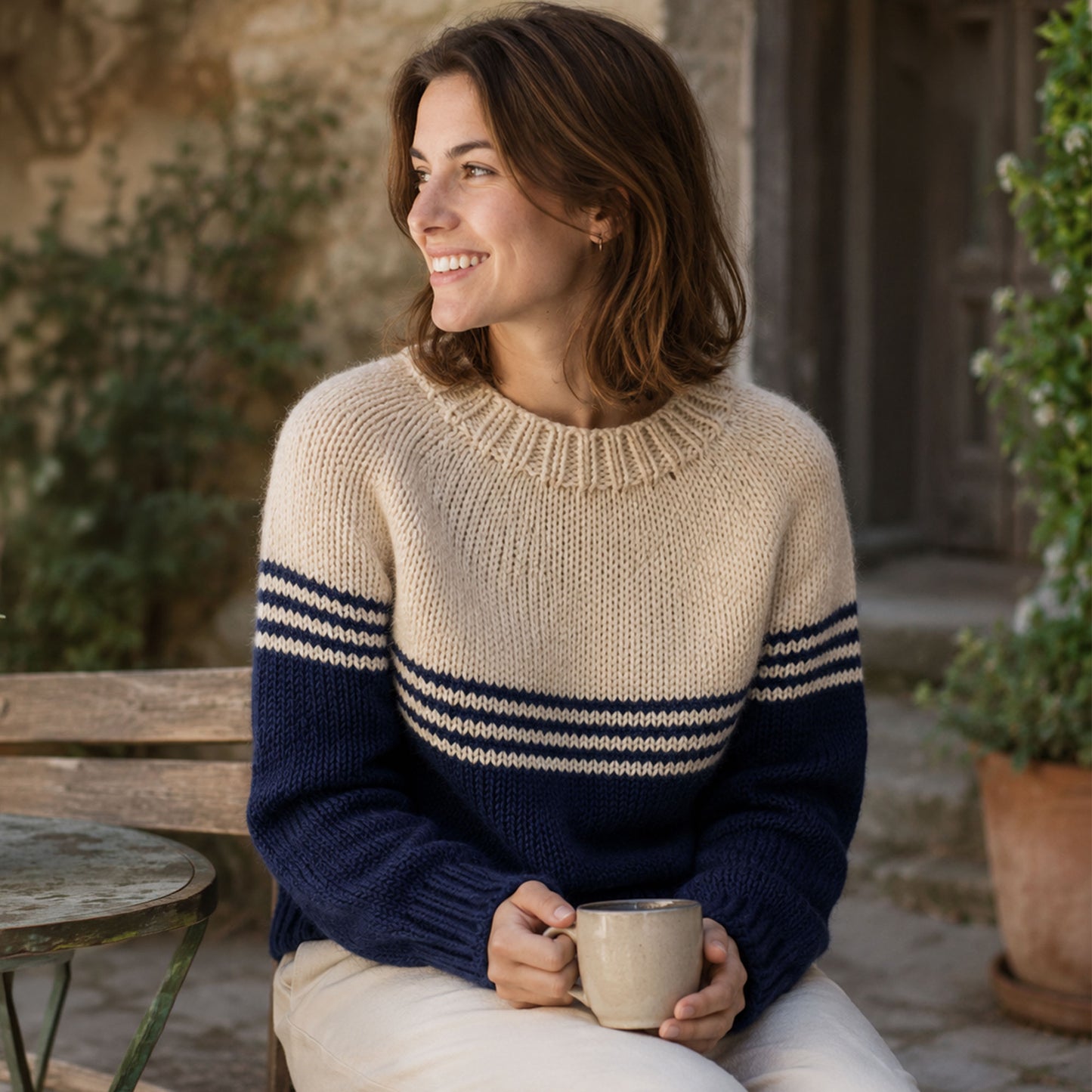 Maglione con Righe