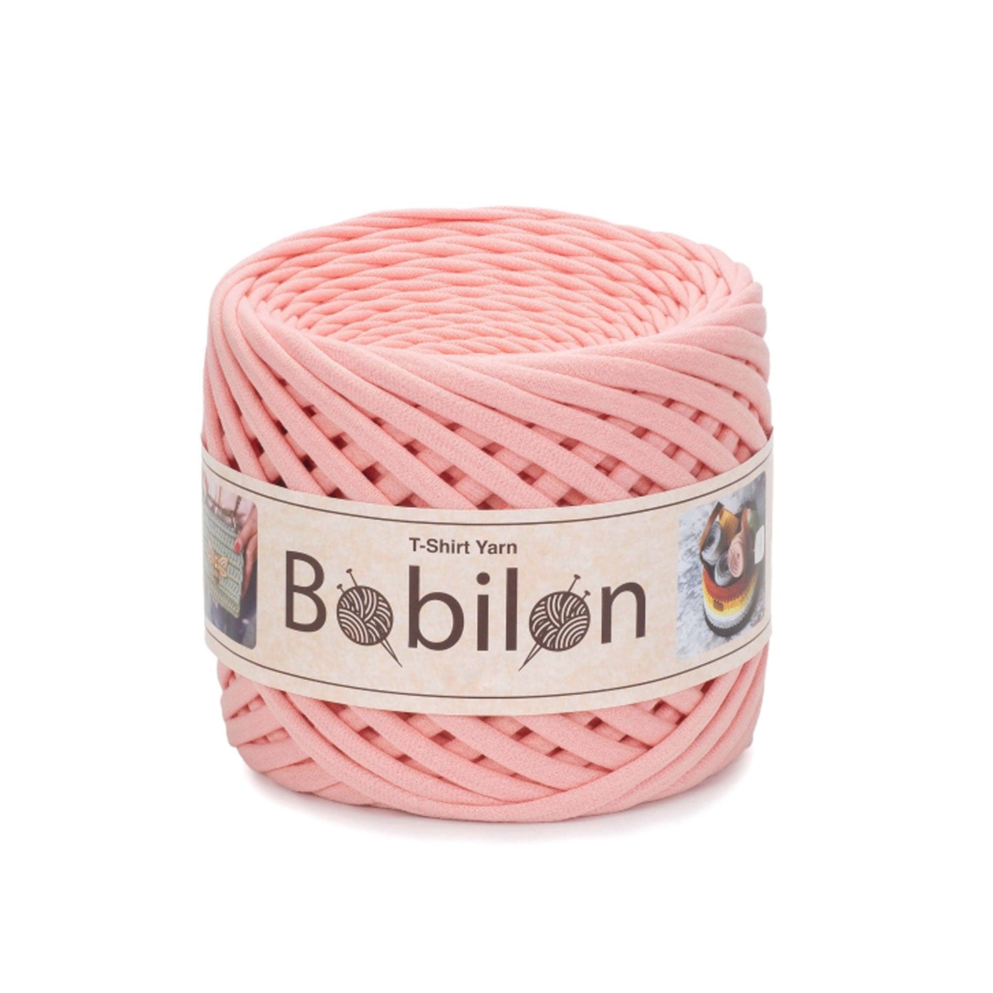 Fettuccia Bobilon Medium 7-9 mm filato T-shirt per borse e cestini – colore marshmallow