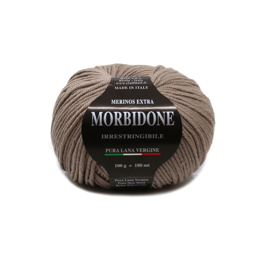 filato morbidone lana merino extrafine colore tortora