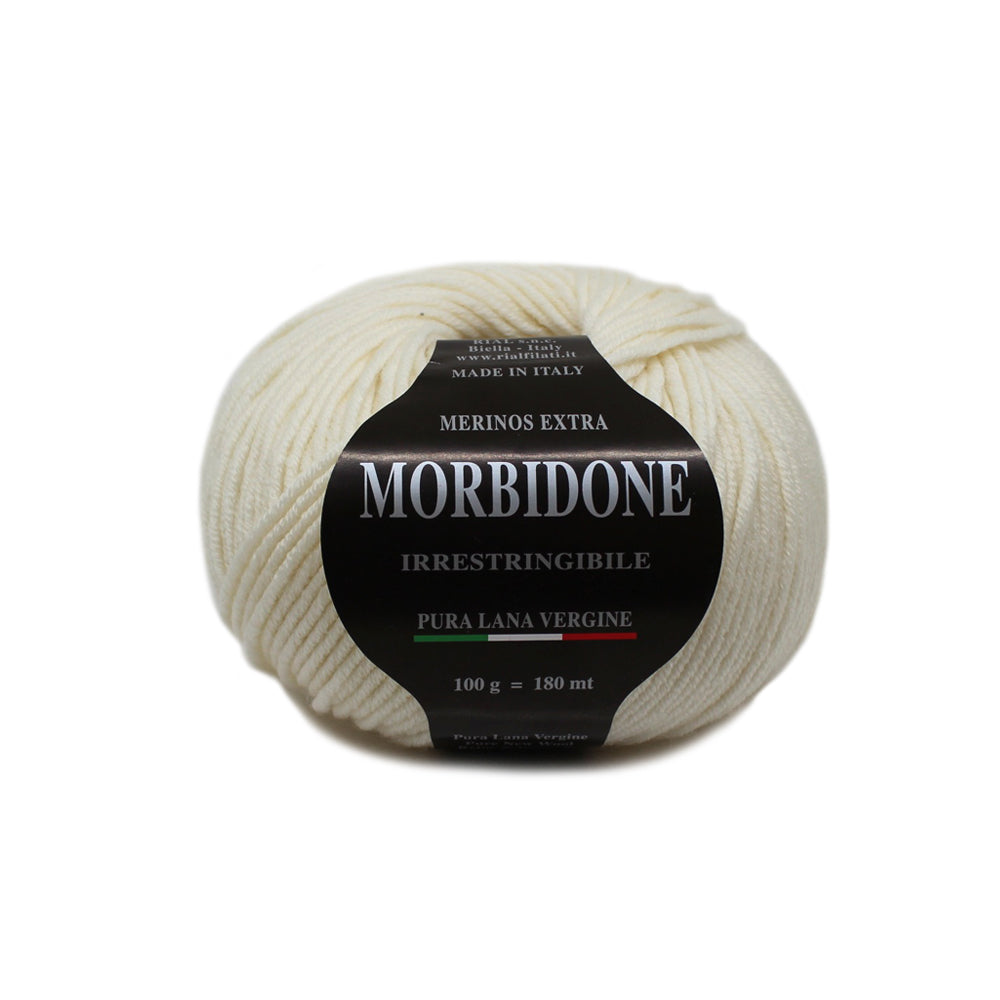 filato morbidone lana merino extrafine colore panna