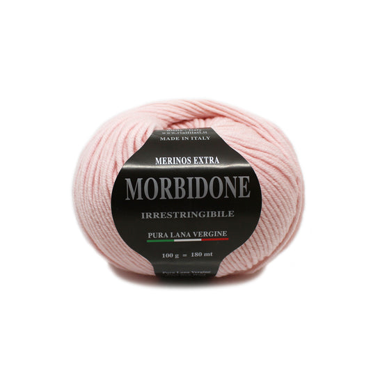 filato morbidone lana merino extrafine colore rosa baby