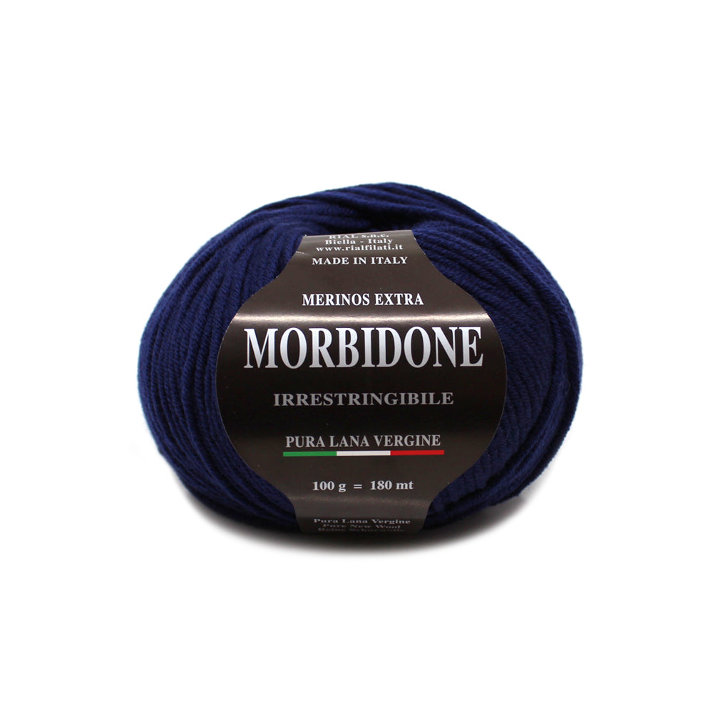 filato morbidone lana merino extrafine colore blu