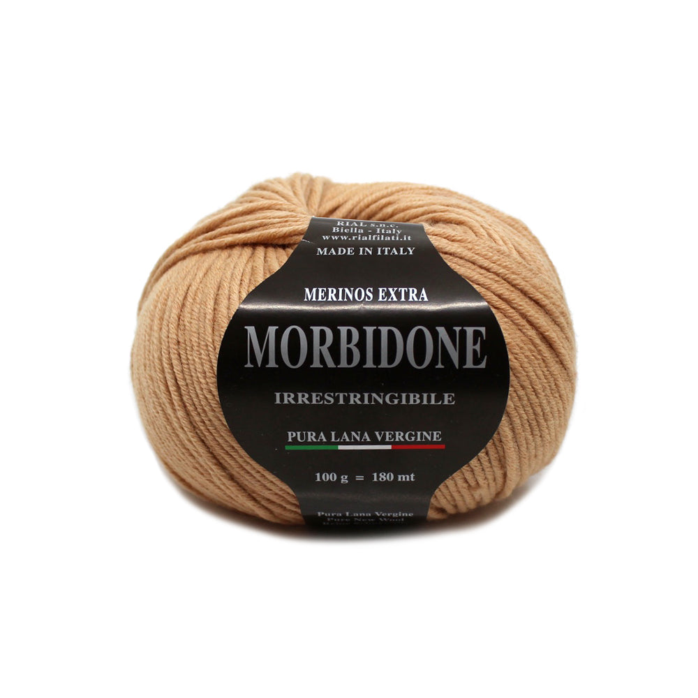 filato morbidone lana merino extrafine colore cammello