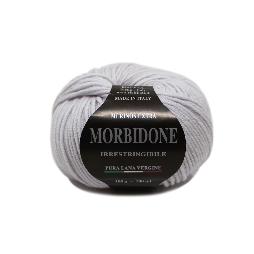 filato morbidone lana merino extrafine colore grigio perla