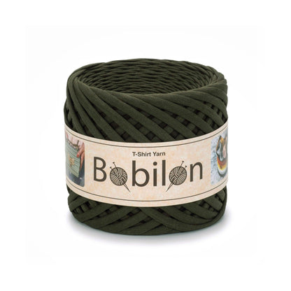Fettuccia Bobilon Medium 7-9 mm filato T-shirt per borse e cestini – colore moss queen