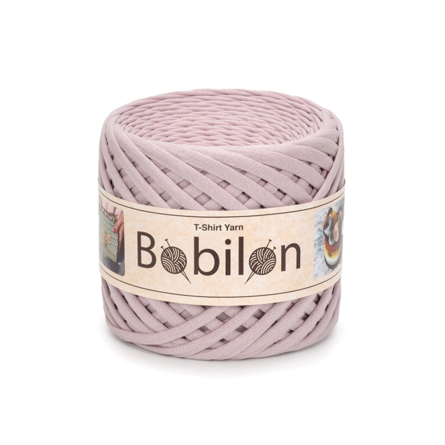 Fettuccia Bobilon Medium 7-9 mm filato T-shirt per borse e cestini – colore nude