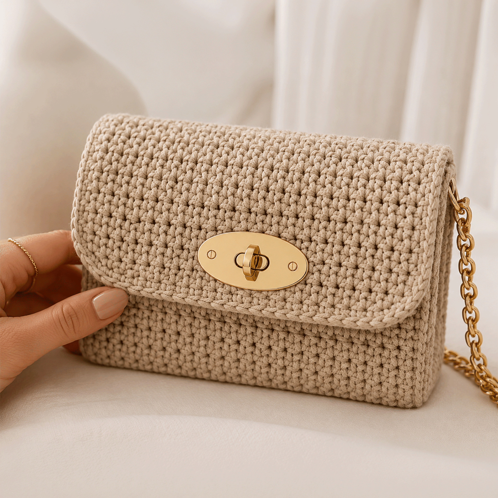 borsa con Chiusura twist lock ovale oro 49x26 mm per borse handmade