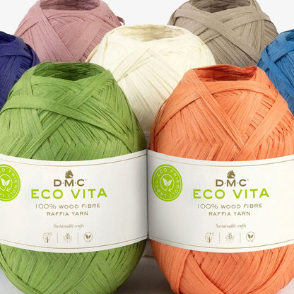 DMC Eco Vita Raffia 100% fibra di legno per cappelli e borse estive