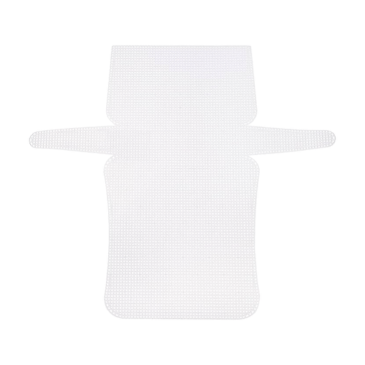 Rete Canvas Sagomata per Pochette 27x16x7cm (chiusa) Bianca | Base Borsa per Fettuccia e Filati