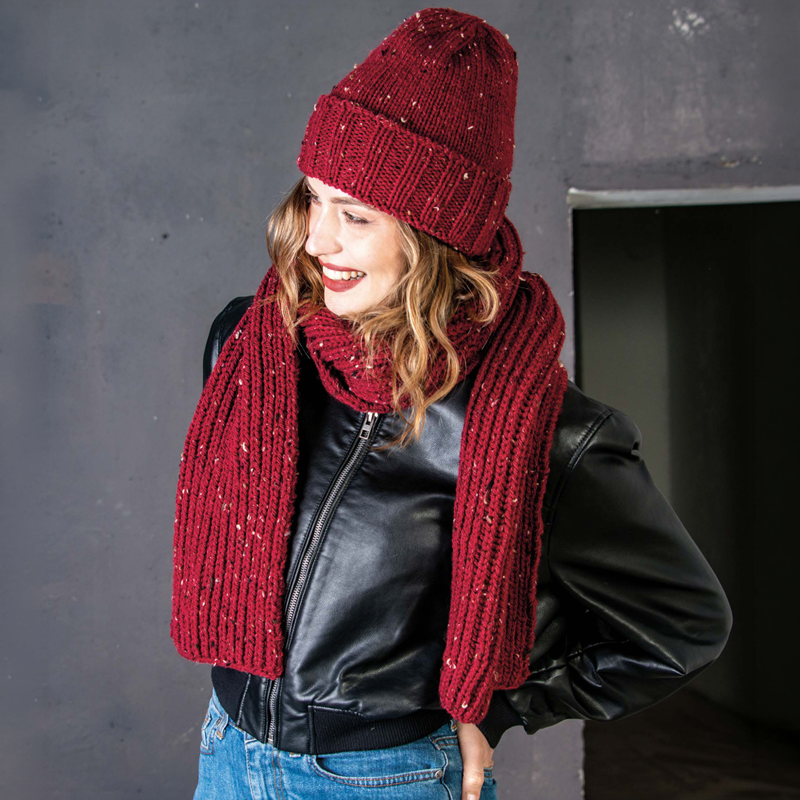 Cappello e Sciarpa Oxford Mondial – Schema Gratuito a Maglia