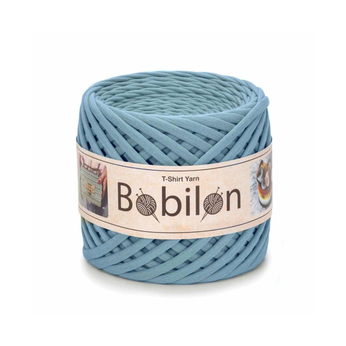 Fettuccia Bobilon Medium 7-9 mm filato T-shirt per borse e cestini – colore smoky