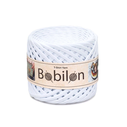Fettuccia Bobilon Medium 7-9 mm filato T-shirt per borse e cestini – colore snow white