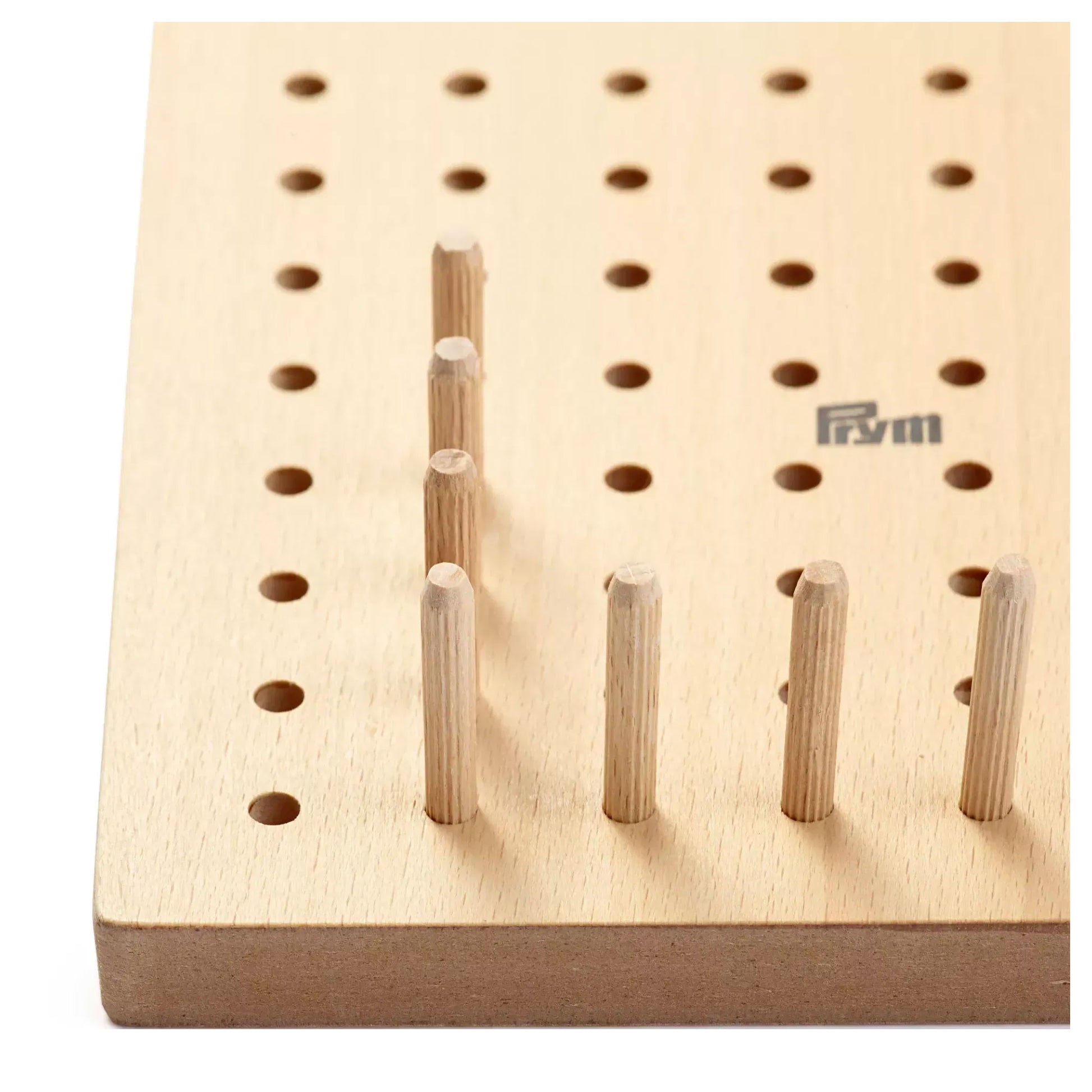 Telaio Loom MINI Prym 18x18 cm in legno con picchetti per creare quadrati in lana 624159