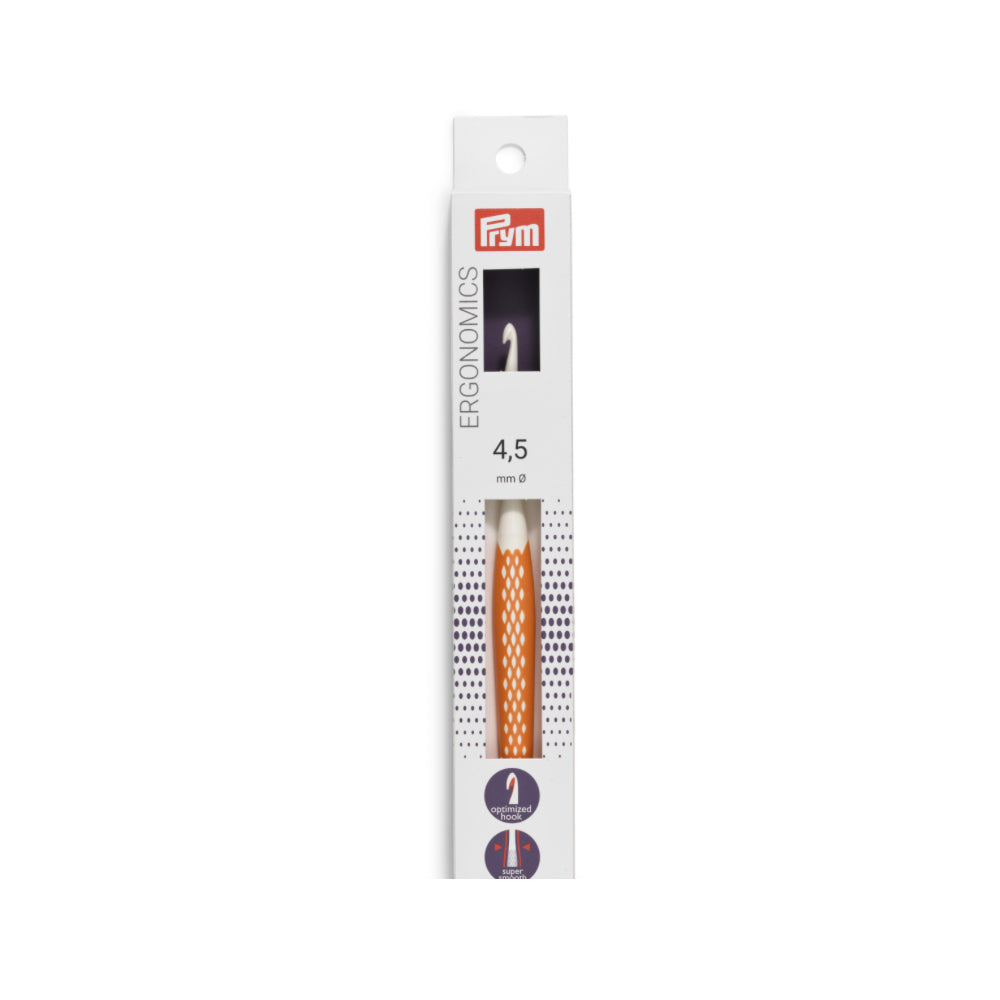 uncinetto prym ergonomics in plastica con impugnatura ergonomica antiscivolo