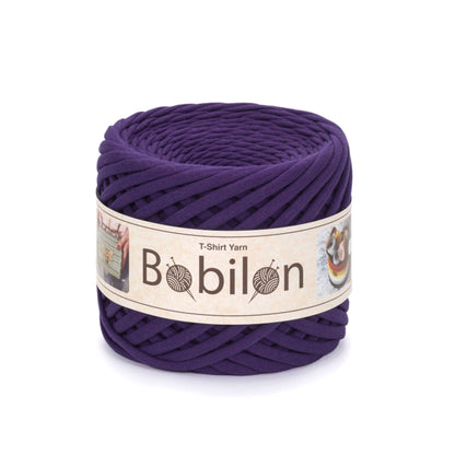 Fettuccia Bobilon Medium 7-9 mm filato T-shirt per borse e cestini – colore violet