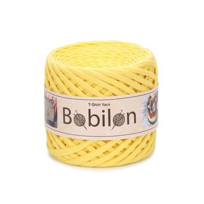 Fettuccia Bobilon Medium 7-9 mm filato T-shirt per borse e cestini – colore yellow